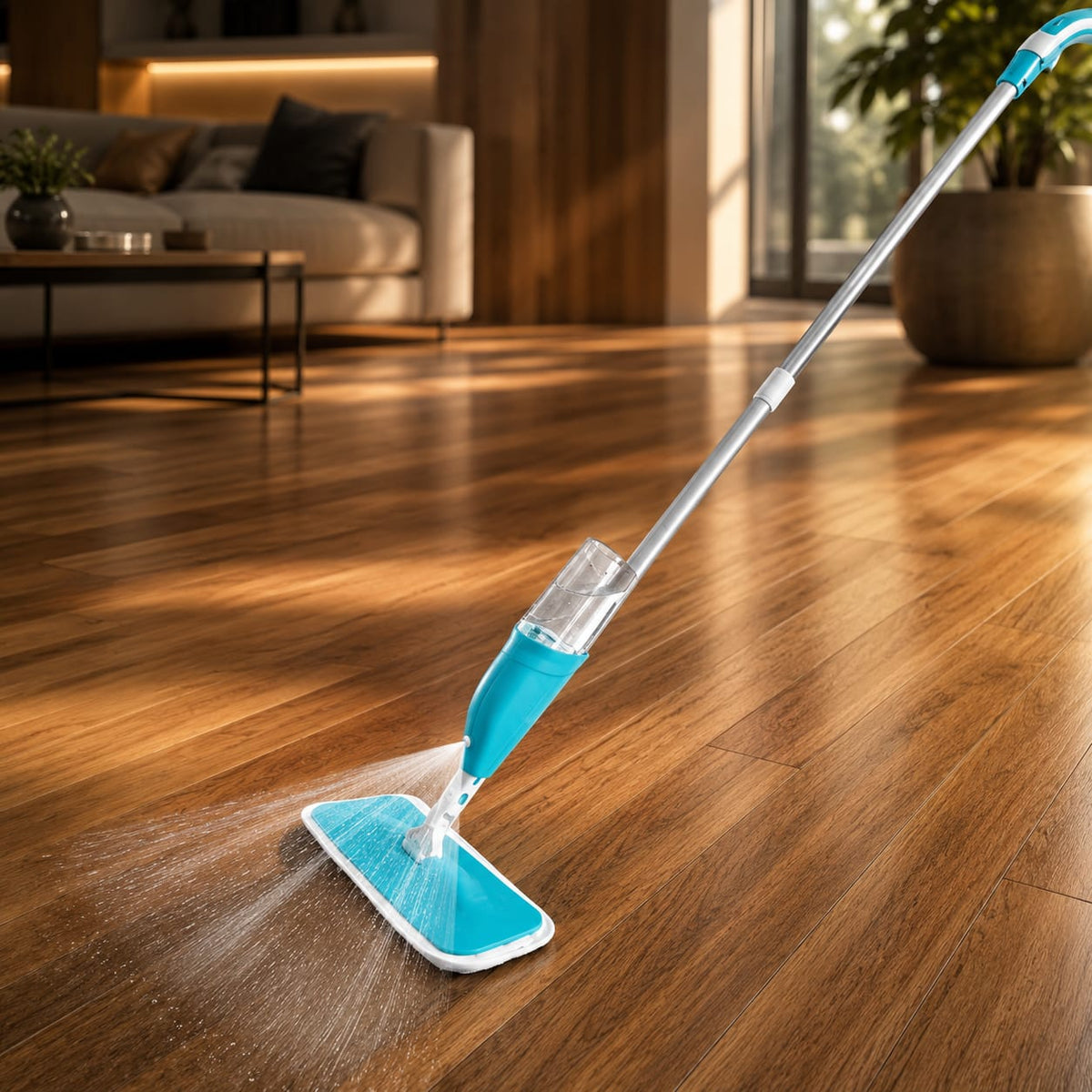 Mop Spray Mágico com Reservatório – Limpeza Rápida e Eficiente