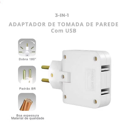 Adaptador de Tomada Flexível