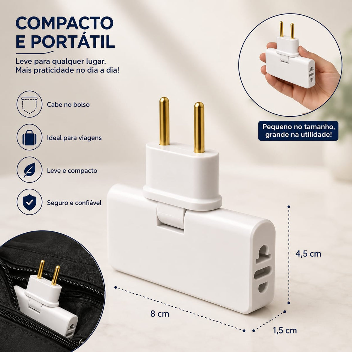 Adaptador de Tomada Flexível