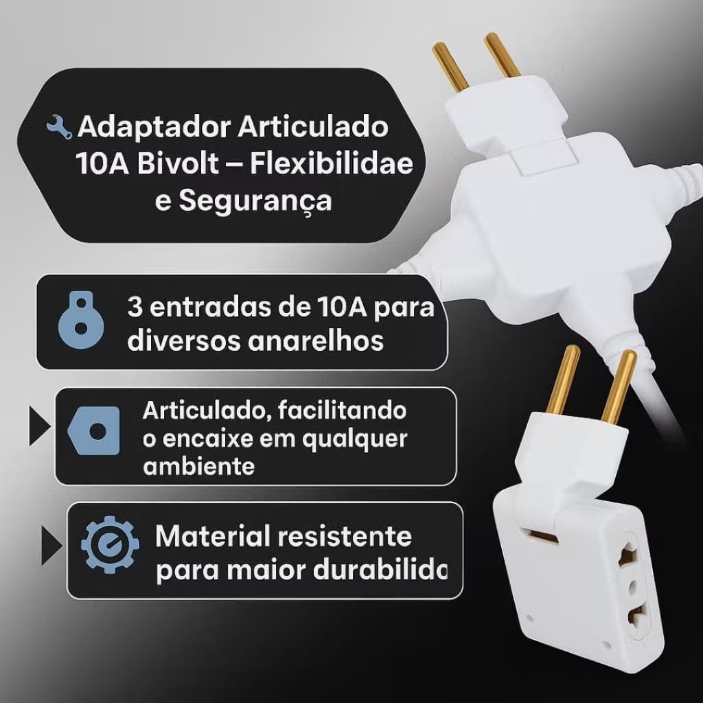Adaptador de Tomada Flexível – Brivar Decor