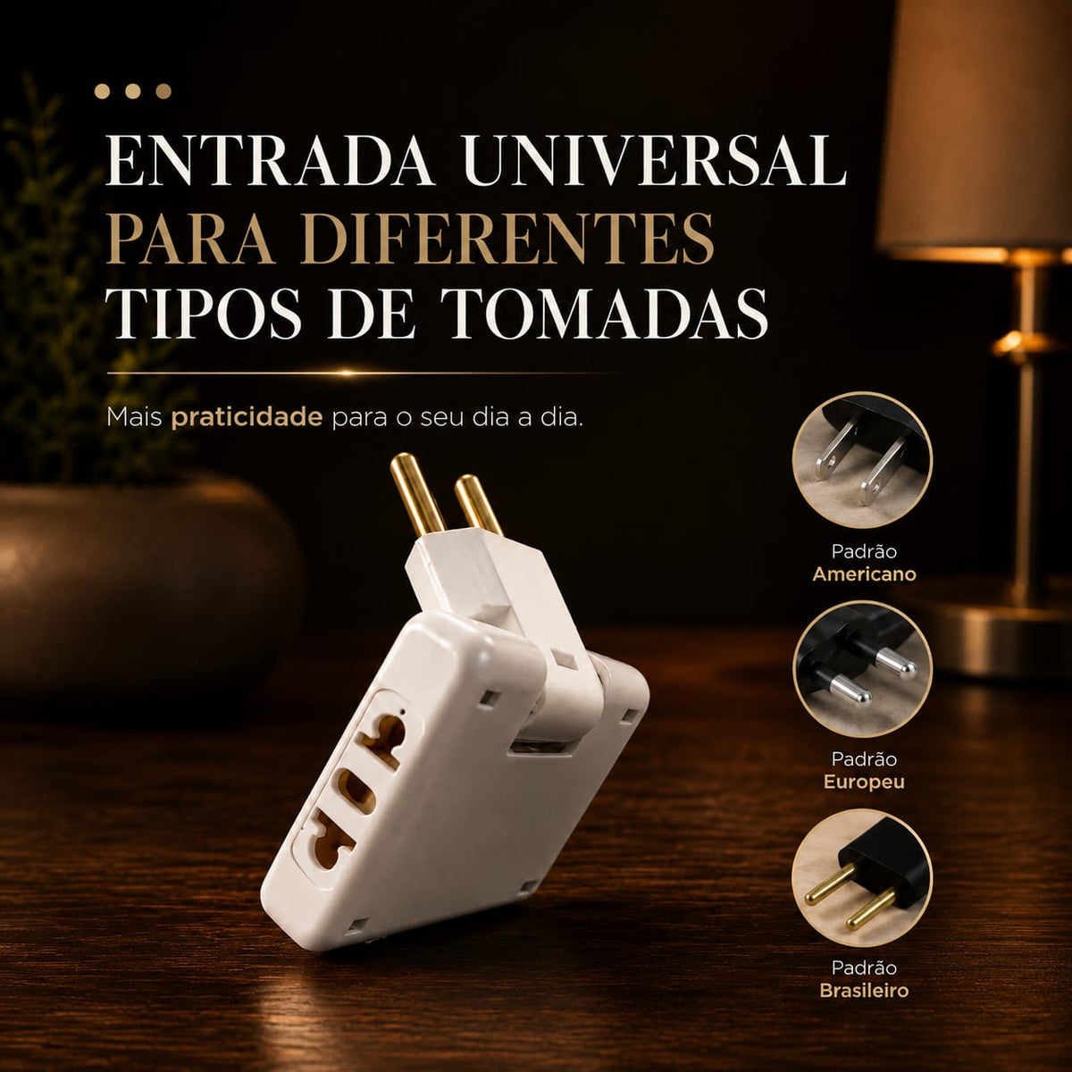 Adaptador de Tomada Flexível – Brivar Decor