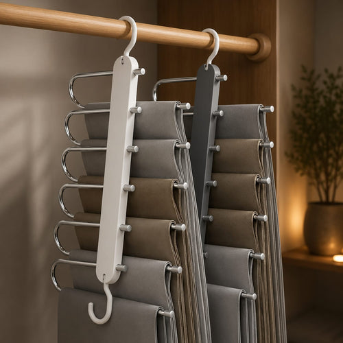 Cabide De Aço Inox Para Roupas 5 Lugares
