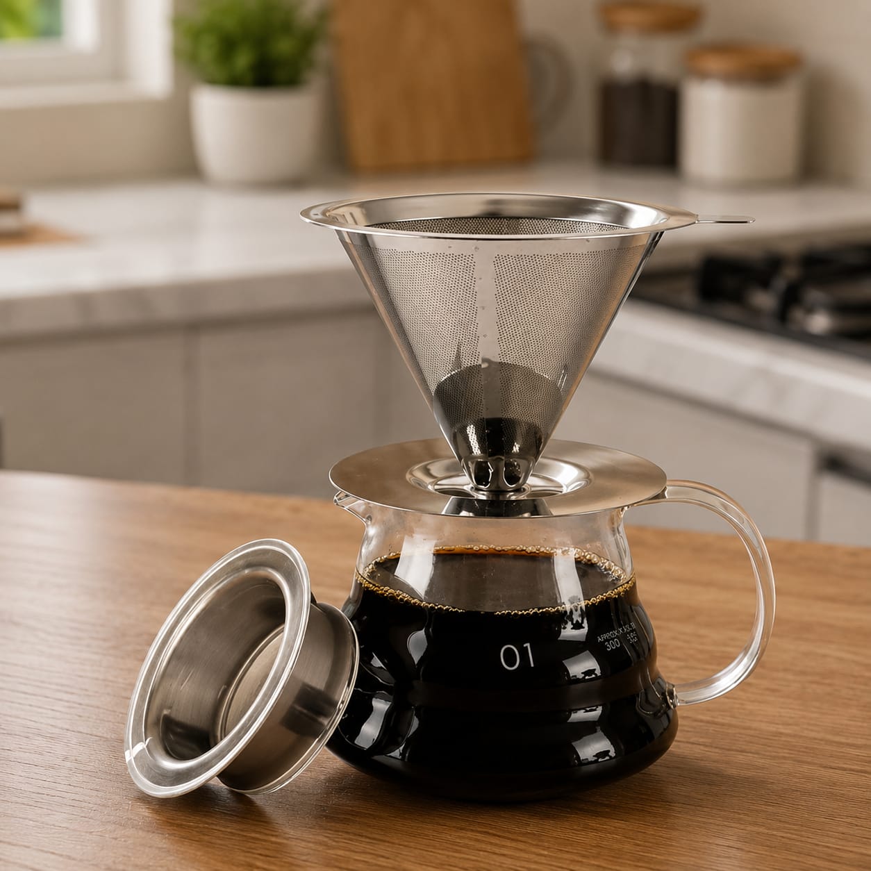 Coador de Café Aço Inox – Brivar Decor