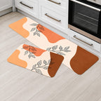 Conjunto 2 Tapetes de Cozinha Antiderrapante Estampado