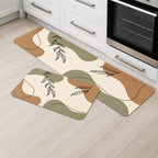 Conjunto 2 Tapetes de Cozinha Antiderrapante Estampado