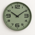Relógio de Parede 30cm Aurum Silencioso Verde com Preto