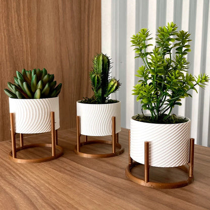 Trio de Vasos Decorativos