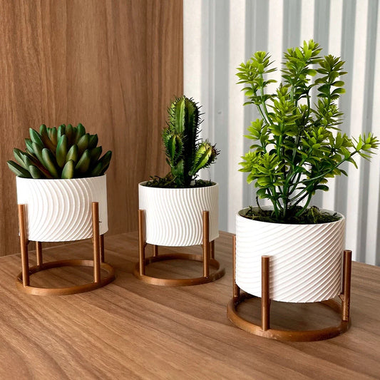 Trio de Vasos Decorativos