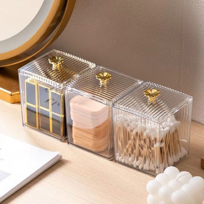 Organizador Algodão Cristal Luxe – Brivar Decor