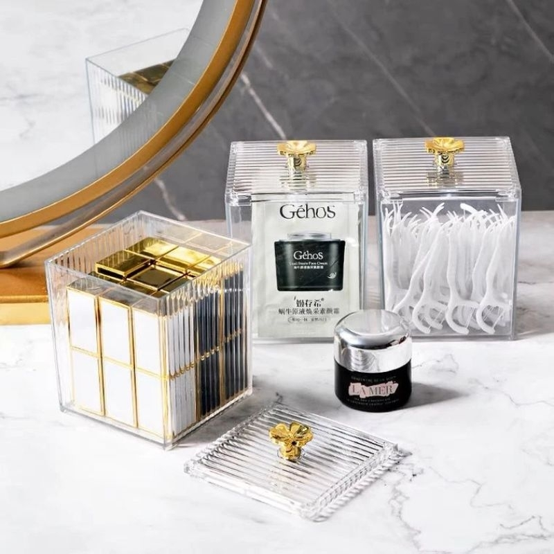 Organizador Algodão Cristal Luxe – Brivar Decor