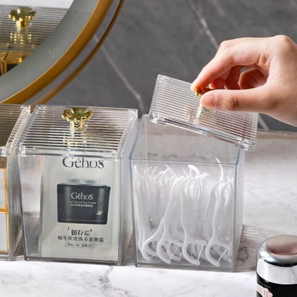 Organizador Algodão Cristal Luxe – Brivar Decor