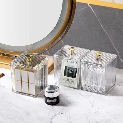 Organizador Algodão Cristal Luxe – Brivar Decor