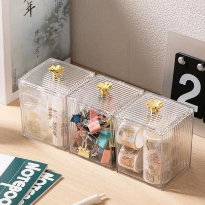 Organizador Algodão Cristal Luxe – Brivar Decor