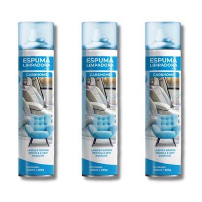 Limpa Tênis Espuma Mágica Limpadora á Seco Spray  400ml