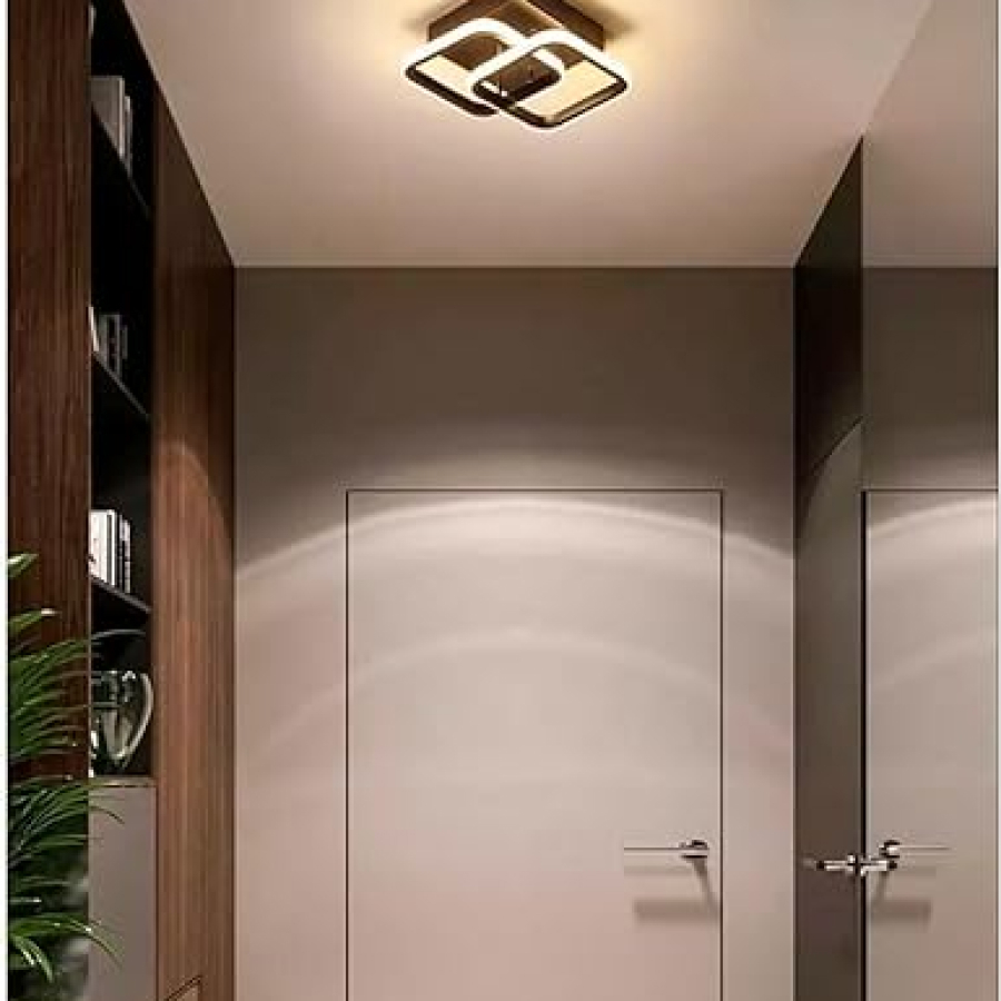 Luminária De Teto Plafon LED Moderna Dourado 3 Cores