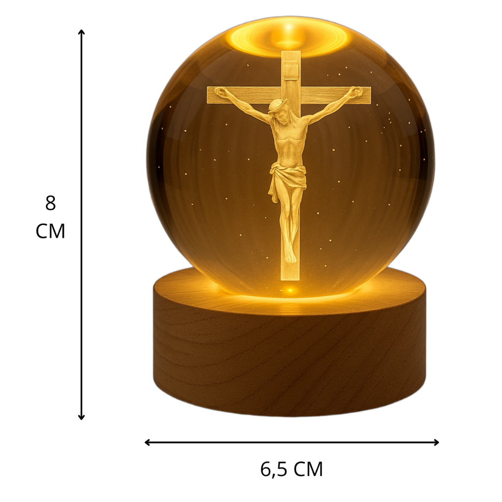 KIT 2 Luminárias de Mesa Abajur Nossa Senhora Aparecida e Jesus