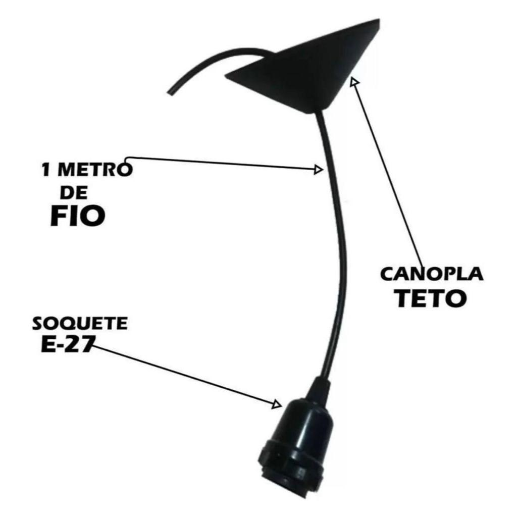 Kit 2 Lustres Pendentes de Teto em Madeira