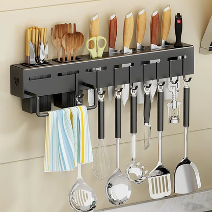 Suporte Para Armazenamento De Facas Ganchos Talheres Utensílios De Cozinha