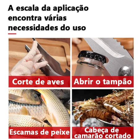 Tesoura Profissional Para Alimentos Aço Inox