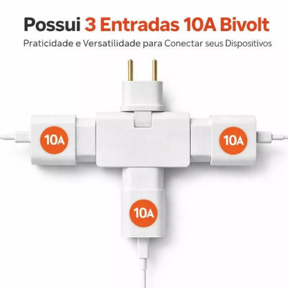 Adaptador de Tomada Flexível – Brivar Decor