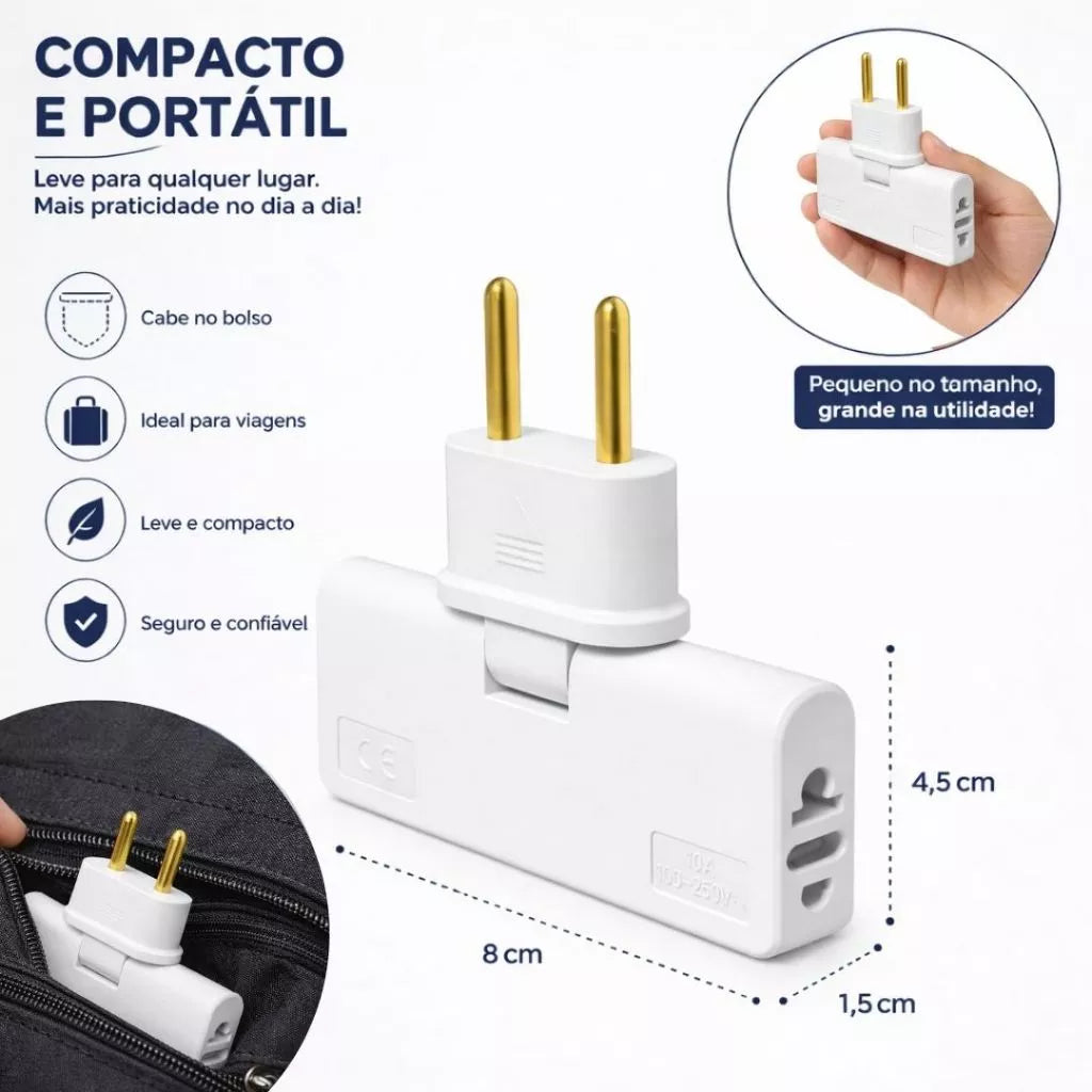 Adaptador de Tomada Flexível – Brivar Decor