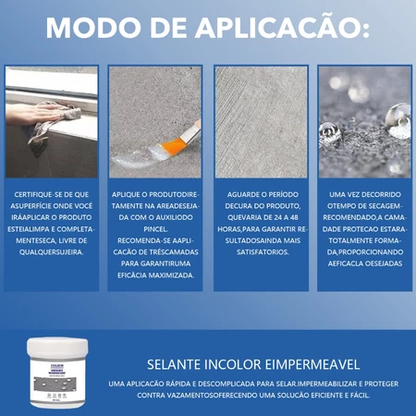 Revestimento Transparente Anti-Vazamento
