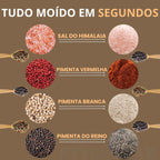 Moedor De Temperos Elétrico Para Sal e Pimenta – Compre 1 e leve 2