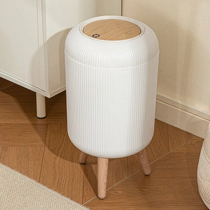 Lixeira Decorativa Automática Madeira com Sensor 10L – Brivar Decor