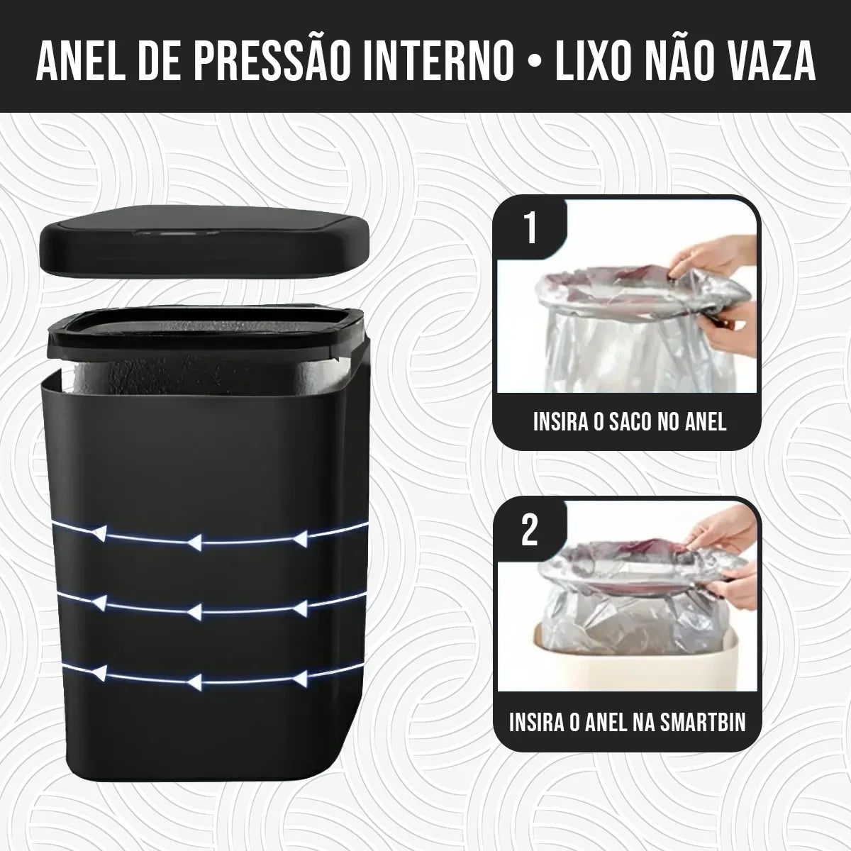 Lixeira Automática Velaris Pro Sensor USB 16L