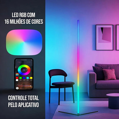 Luminária Bastão Neon Prisma RGB LED – Brivar Decor