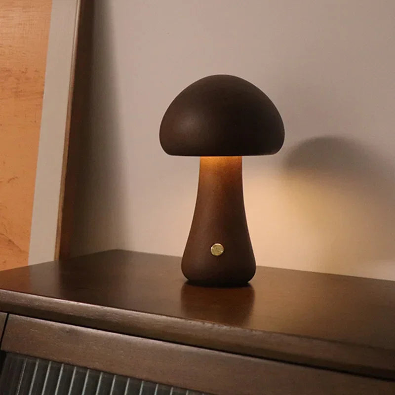 Luminária de Mesa LED Recarregável com 3 Cores para Quarto