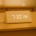 Relógio Triângulo Kronos Wood LED