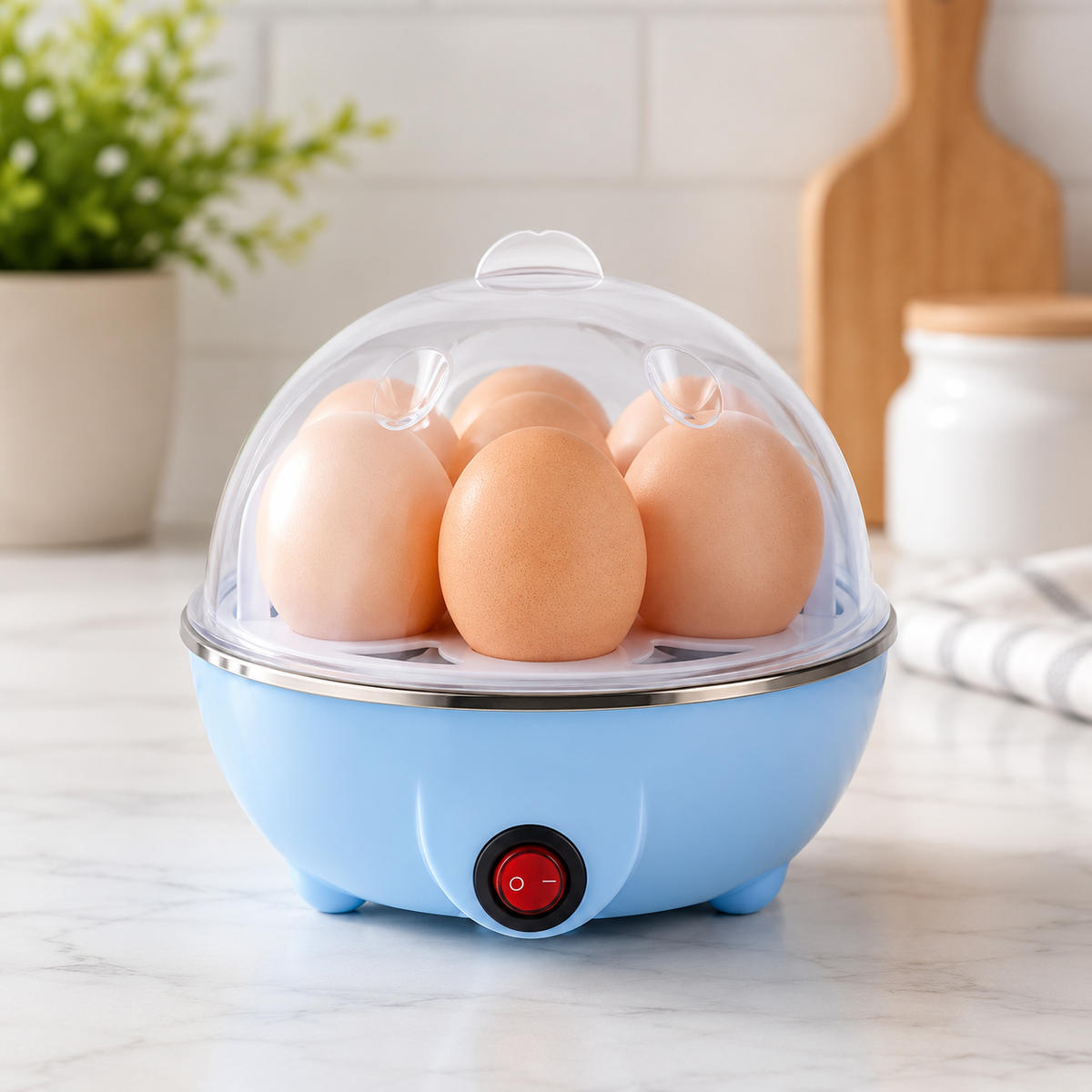 Cozedor Elétrico de Ovos e Legumes