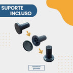 Espelho Adnet Redondo 60cm – Couro e Suporte