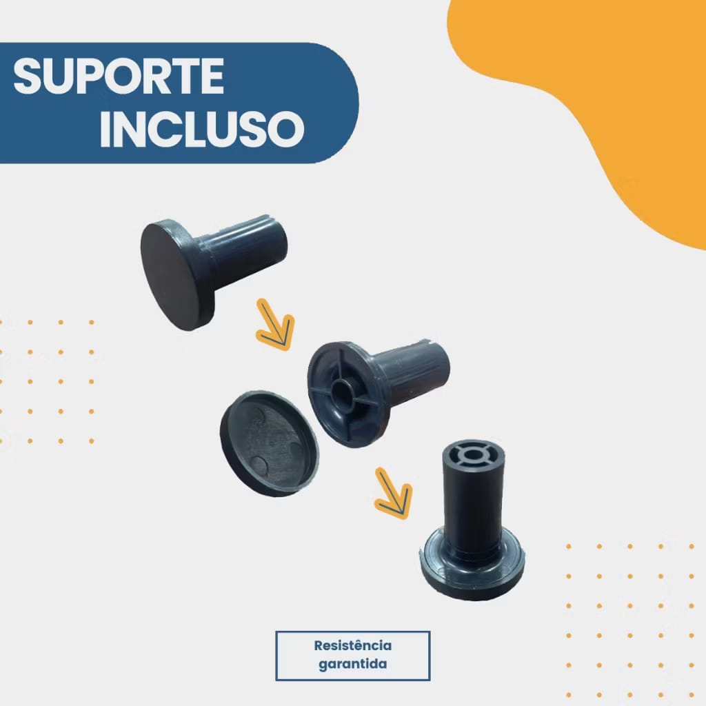 Espelho Adnet Redondo 60cm – Couro e Suporte – Brivar Decor