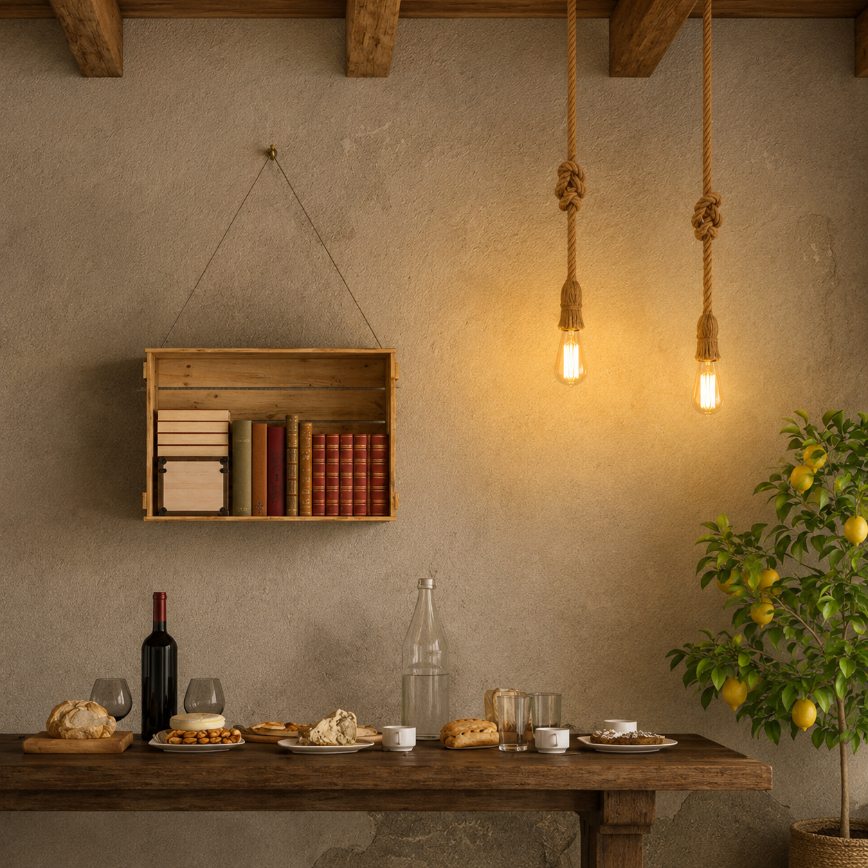 Pendente Lumina Rustique 2 Soquetes – Brivar Decor