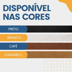Espelho Adnet Redondo 60cm – Couro e Suporte