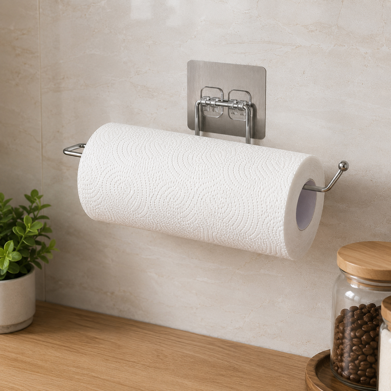 Suporte Papel Toalha Adesivo Sem Furos – Brivar Decor