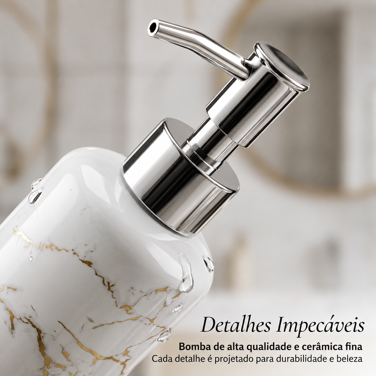 Kit para Banheiro em Cerâmica 4 Peças – Brivar Decor