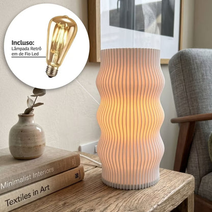 Luminária de Mesa Halo Retrô – Brivar Decor