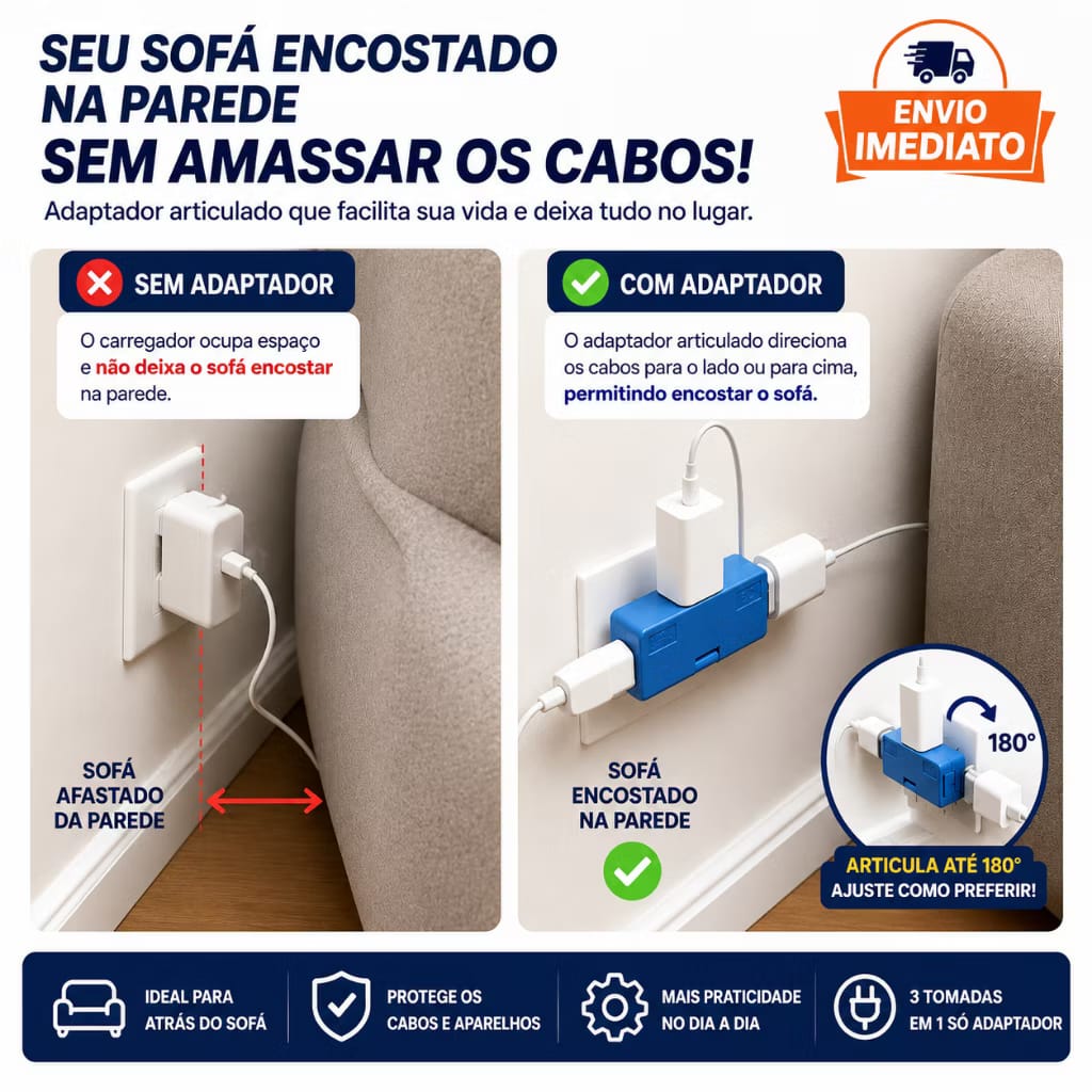 Adaptador de Tomada Flexível