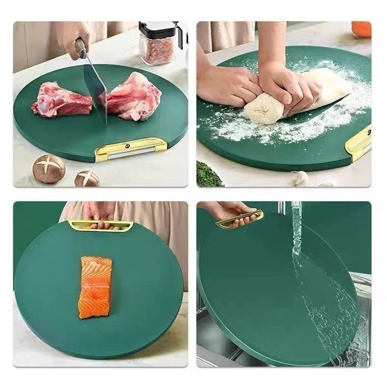 Kit Tábua Premuim Com Kit 6 Pecas de Facas de Corte Antibacteriana À Prova De Mofo 30cm