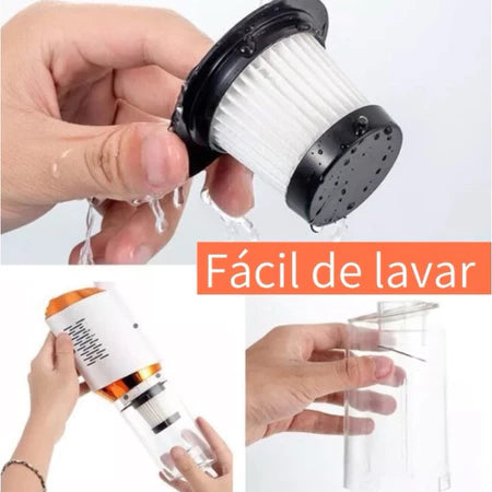 Aspirador de Pó 3 em 1 Portátil Sem Fio