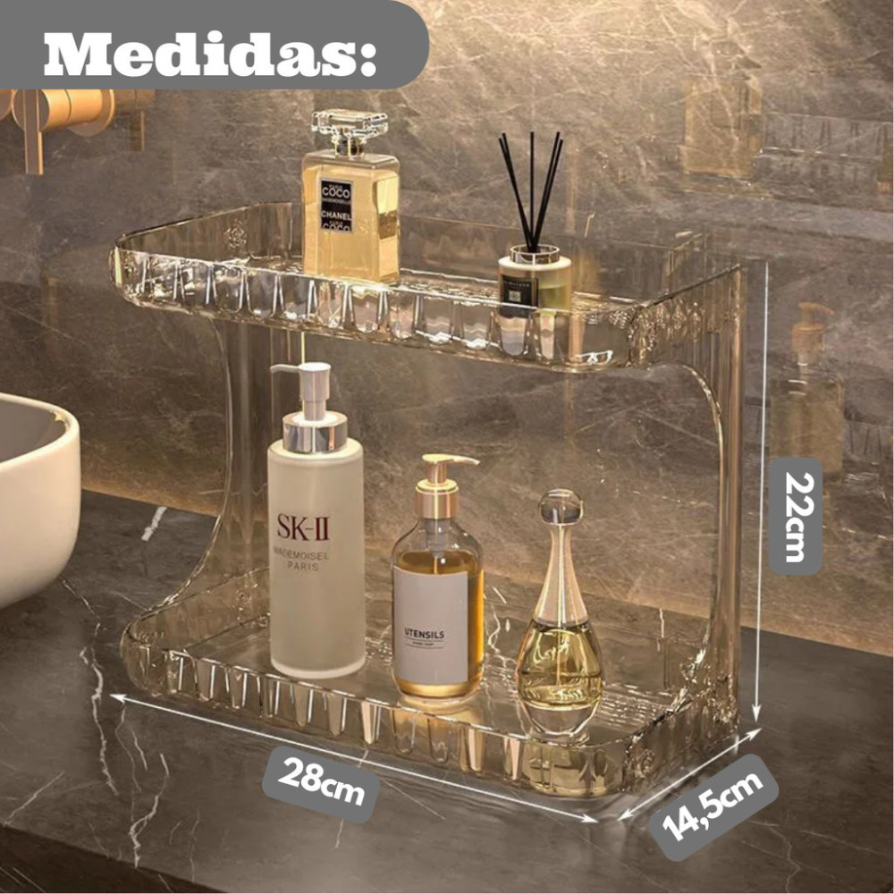 Organizador Acrílico Vista Luxe – Brivar Decor
