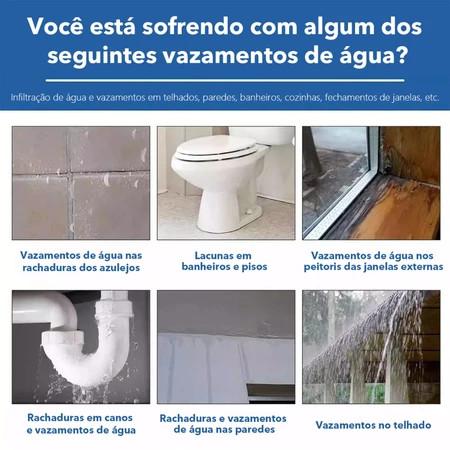 Revestimento Transparente Anti-Vazamento
