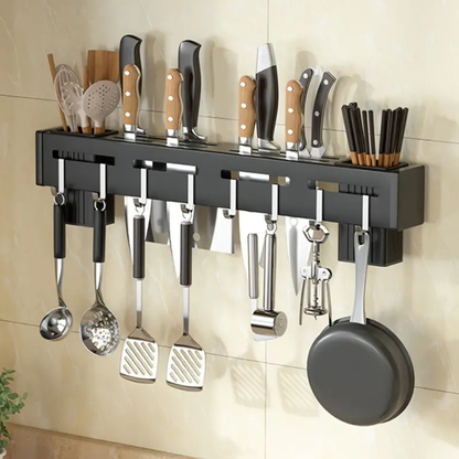 Suporte Para Armazenamento De Facas Ganchos Talheres Utensílios De Cozinha