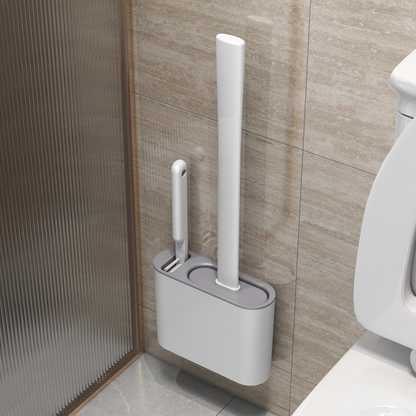 2 em 1 Escova de Silicone para Vaso Sanitário