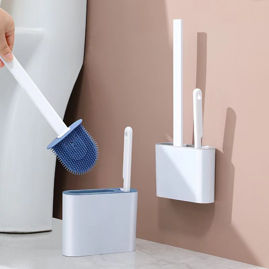 2 em 1 Escova de Silicone para Vaso Sanitário