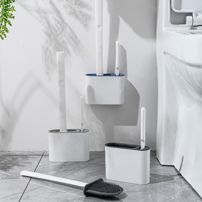 2 em 1 Escova de Silicone para Vaso Sanitário