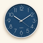 Relógio de Parede Verona Silencioso 25cm Azul com marca Quartz